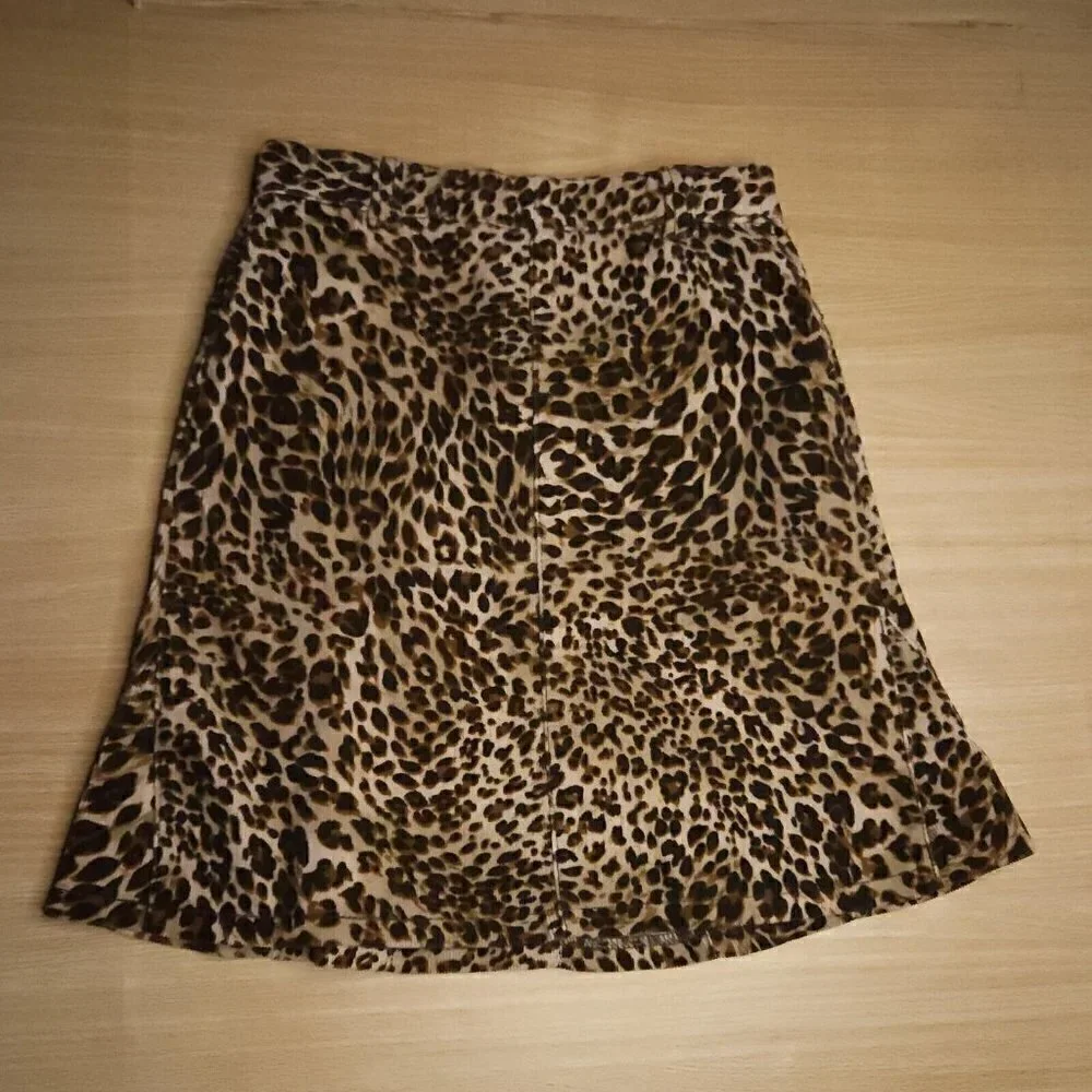 The Children's Place Girls Animal Print Corduroy Midi Skirt 6X
